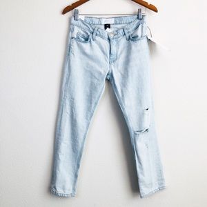 NWT Current/Elliott ‘The Cropped Straight’ jeans